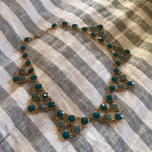 Beautiful blue stone collar necklace